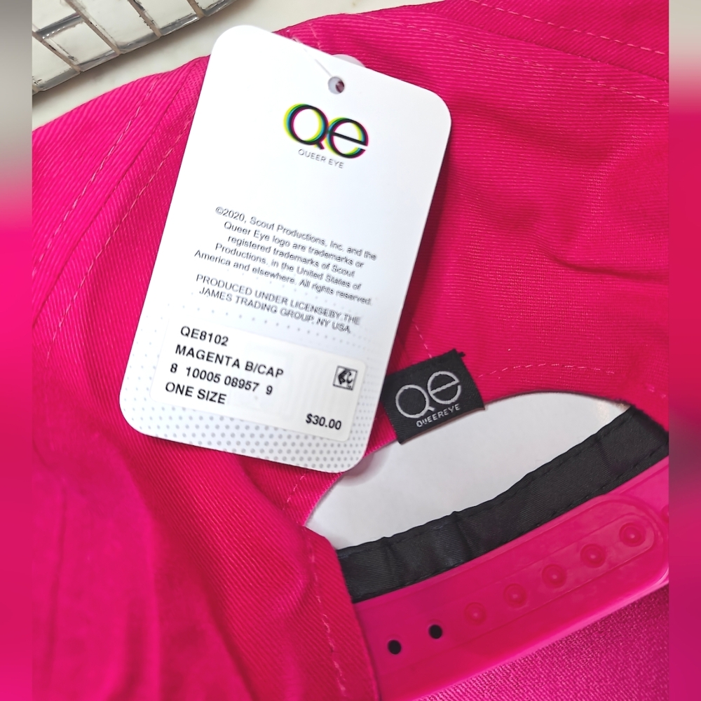 Queer Eye Official Slay Girl Slay Magenta Adjustable Snapback Baseball Cap | NWT - Picture 6 of 8